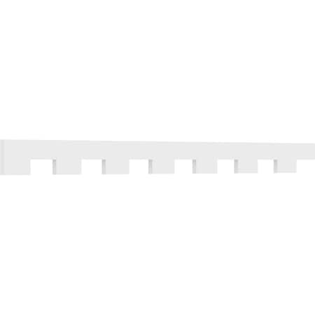Ekena Millwork Monroe Architectural Grade PVC Dentil Trim, 6"H x 1"P x 84"L DENP06MNR00